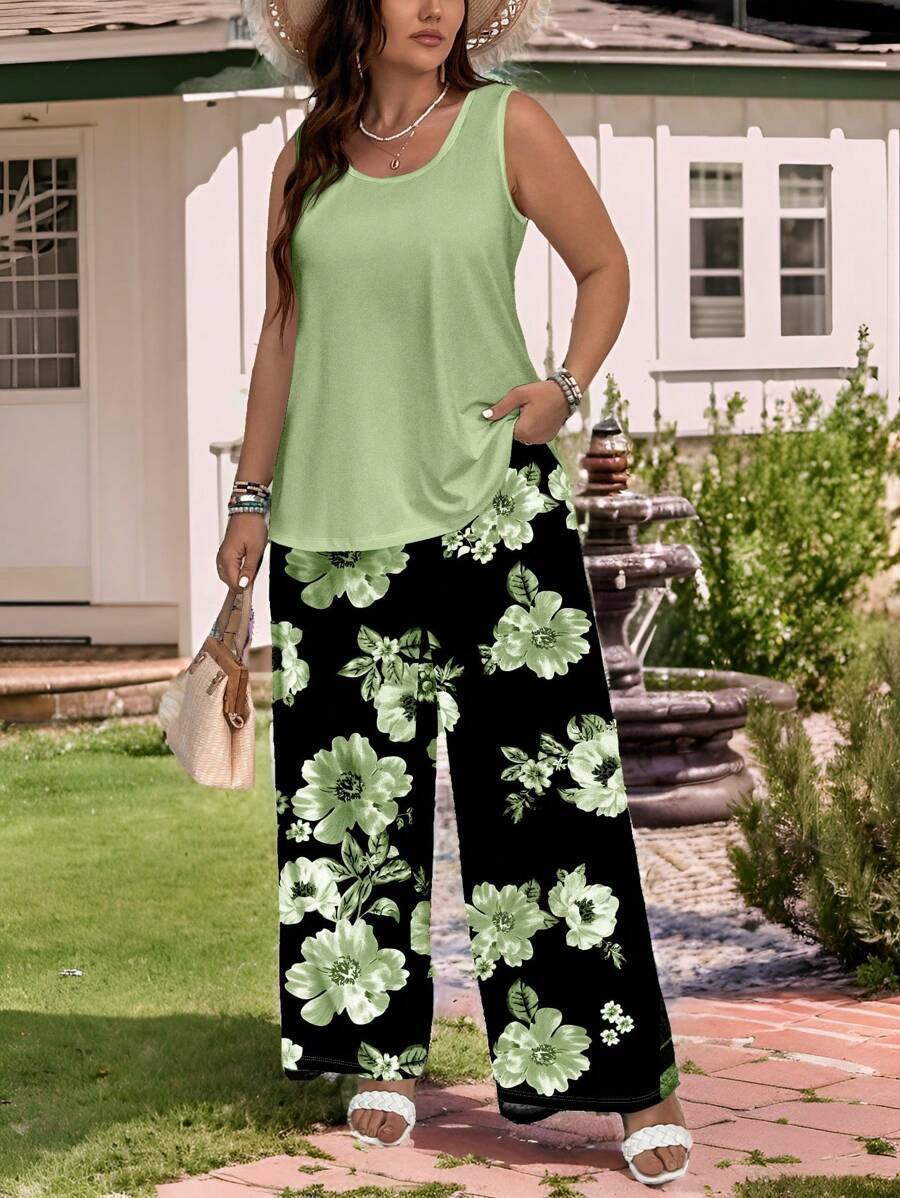 Wide Leg Pants Suit