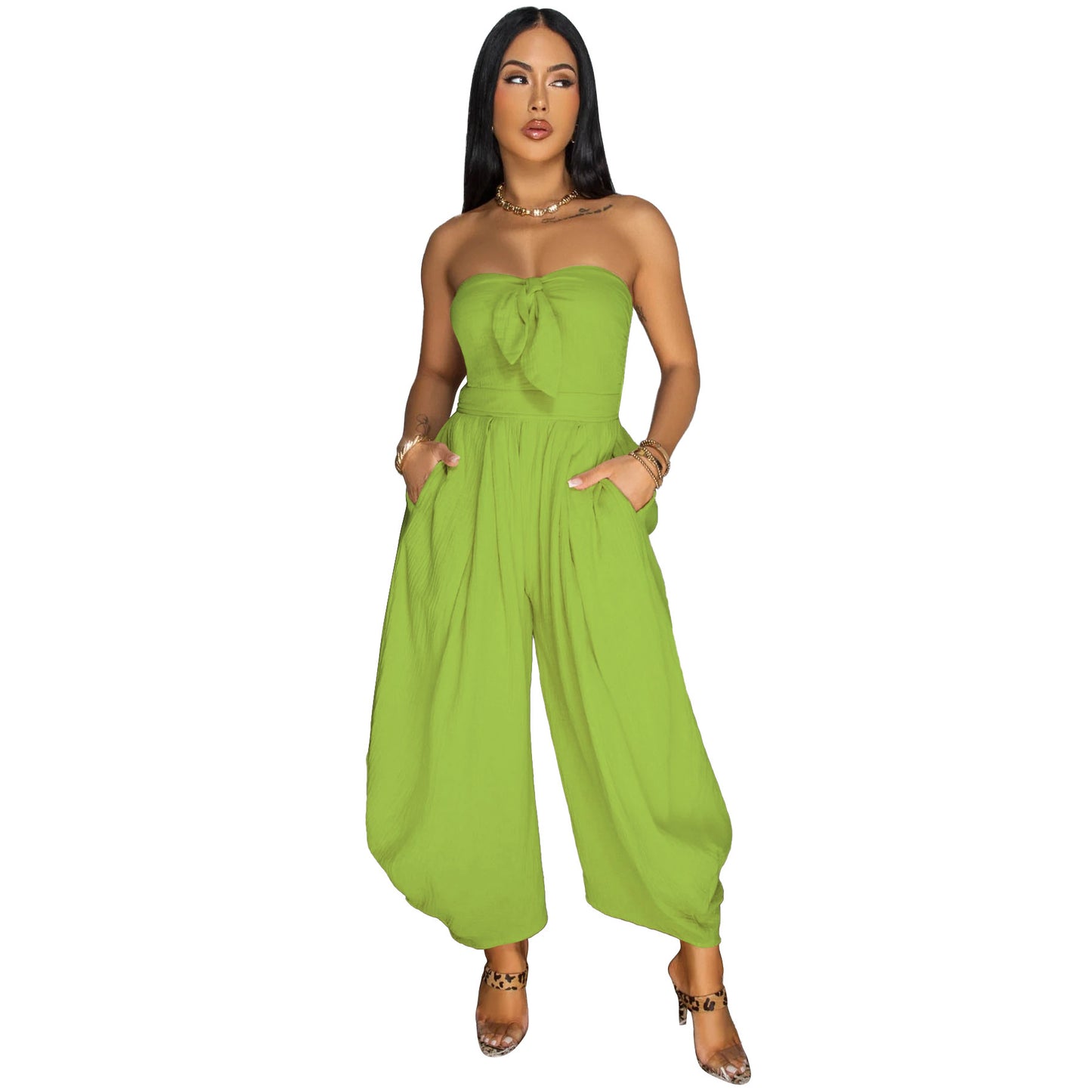Chest Wrap Jumpsuit