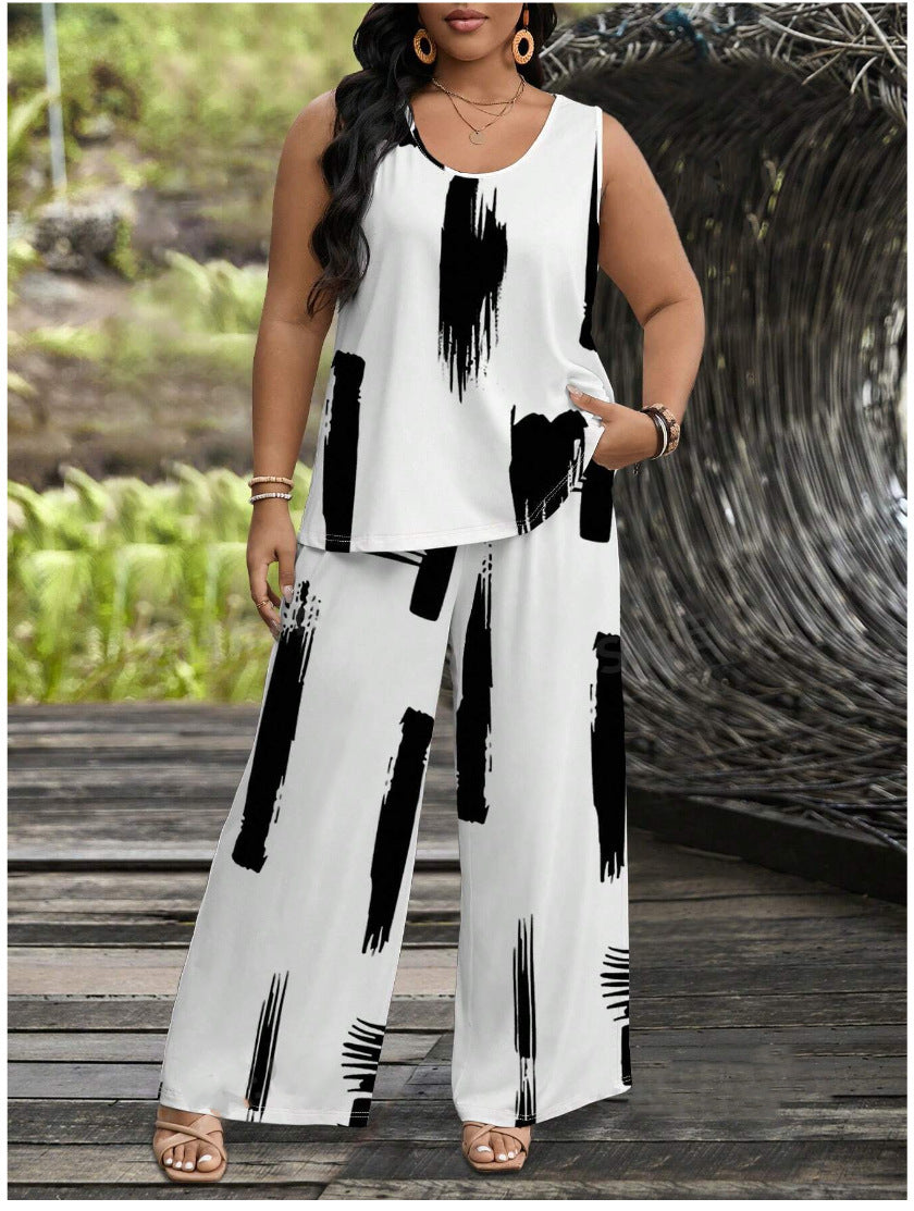 Wide Leg Pants Suit