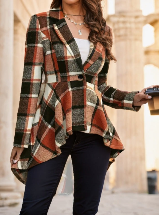 Plaid Pattern Jacket