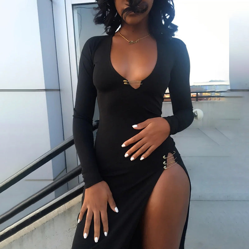 Slim Long-sleeved Dress