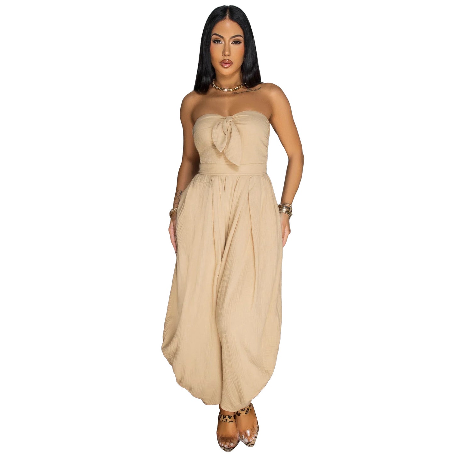 Chest Wrap Jumpsuit