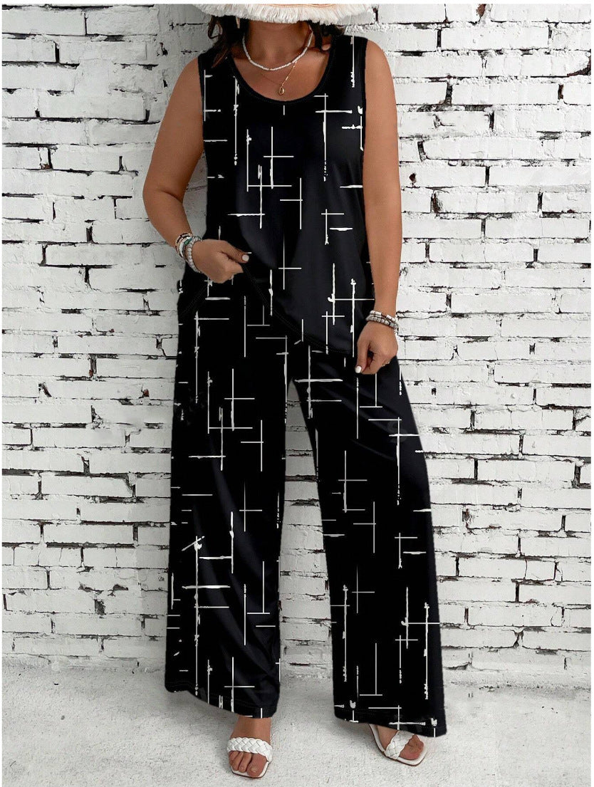 Wide Leg Pants Suit