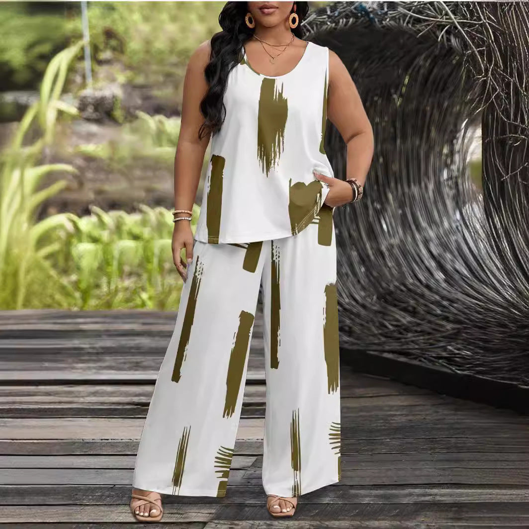 Wide Leg Pants Suit