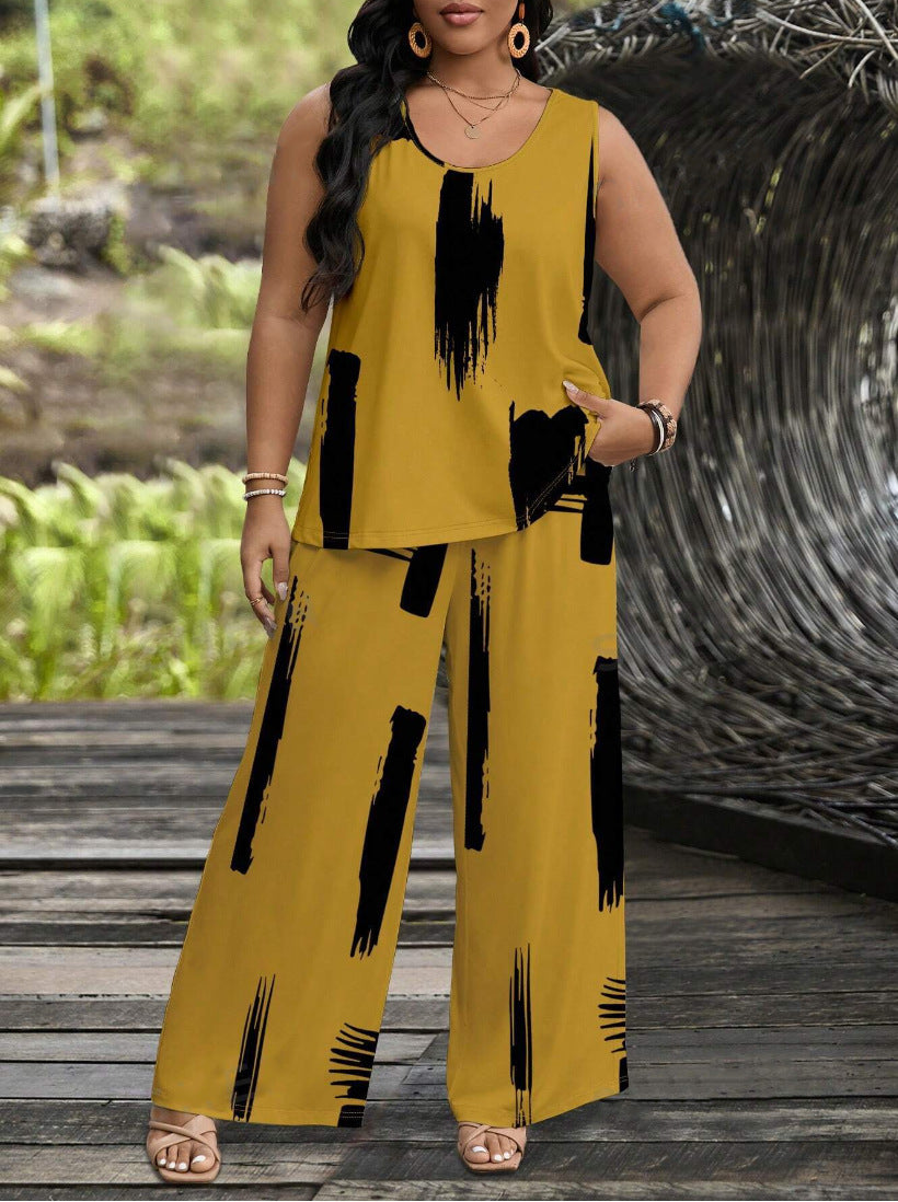 Wide Leg Pants Suit