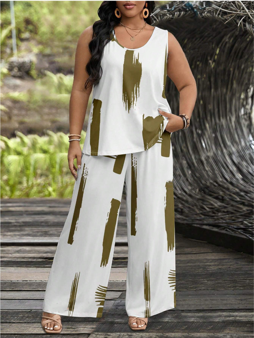Wide Leg Pants Suit