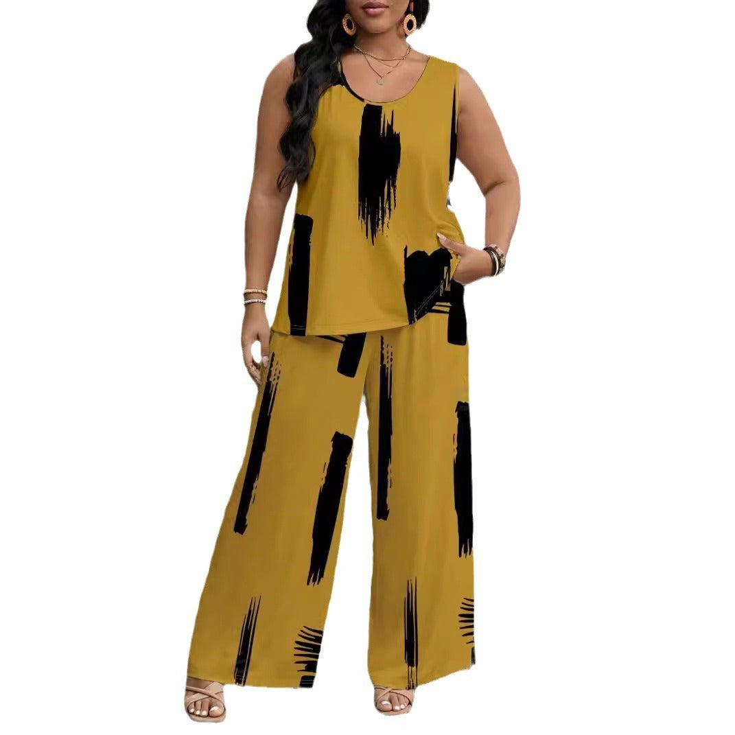 Wide Leg Pants Suit